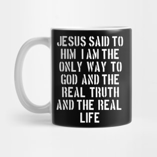 John 14:6 Amplified Bible Text Mug